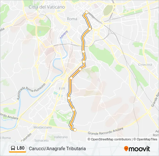 L80 Bus Line Map