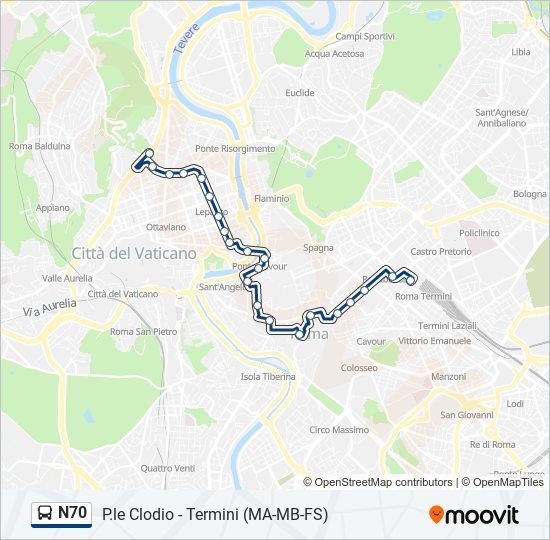 n70 Route: Schedules, Stops & Maps - Termini (Ma-Mb-Fs) (Updated)