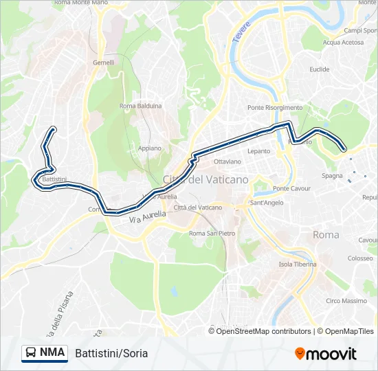 NMA Bus Line Map