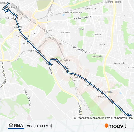 NMA Bus Line Map