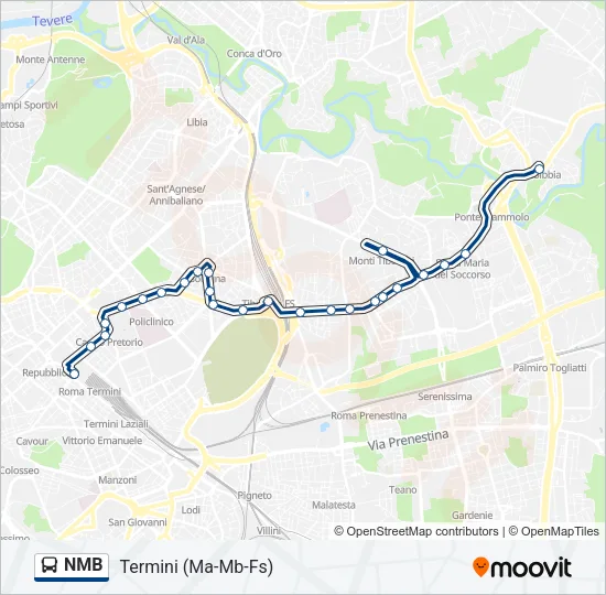 NMB Bus Line Map