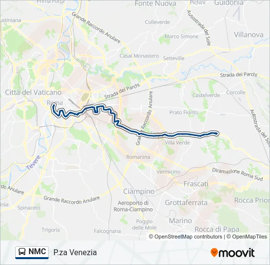 NMC Bus Line Map