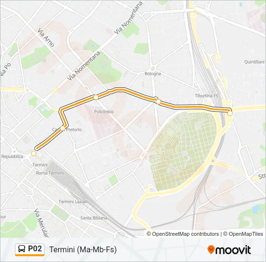 P02 Bus Line Map