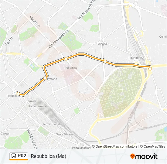 P02 Bus Line Map