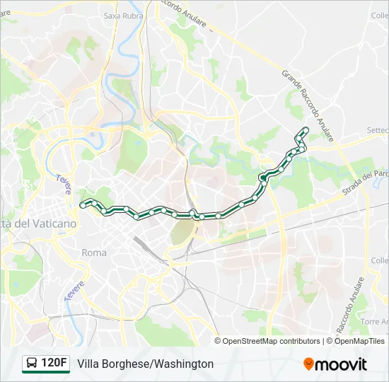 120F Bus Line Map