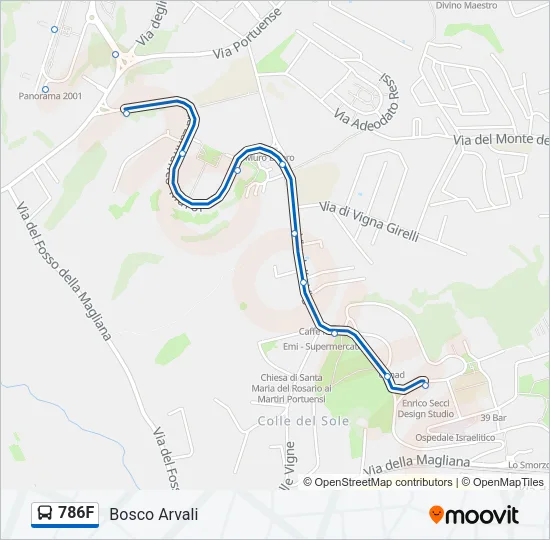 786F Bus Line Map