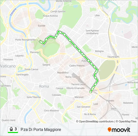 3 Light Rail Line Map