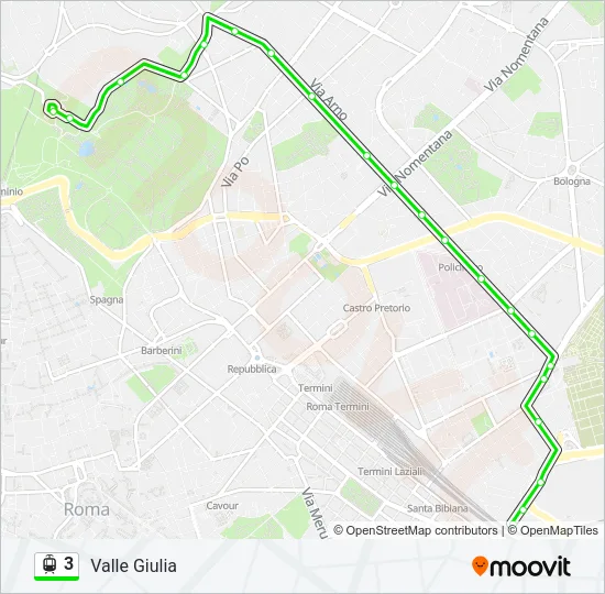 3 Light Rail Line Map