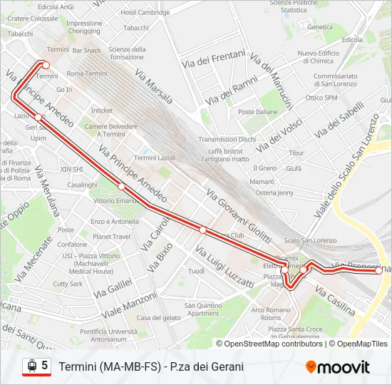 5 Light Rail Line Map