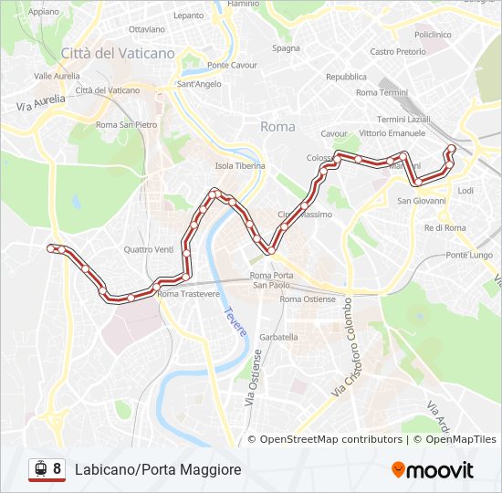 8 light rail Line Map