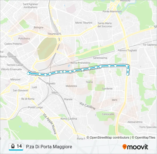 14 Light Rail Line Map