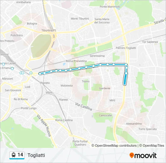 14 Light Rail Line Map