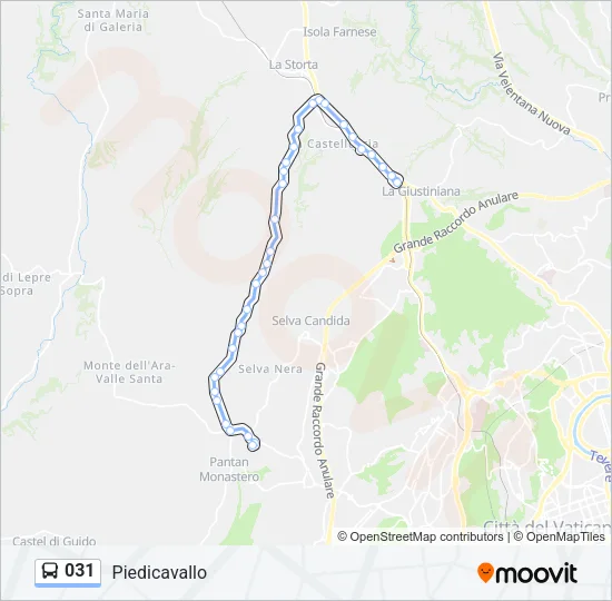 031 Bus Line Map