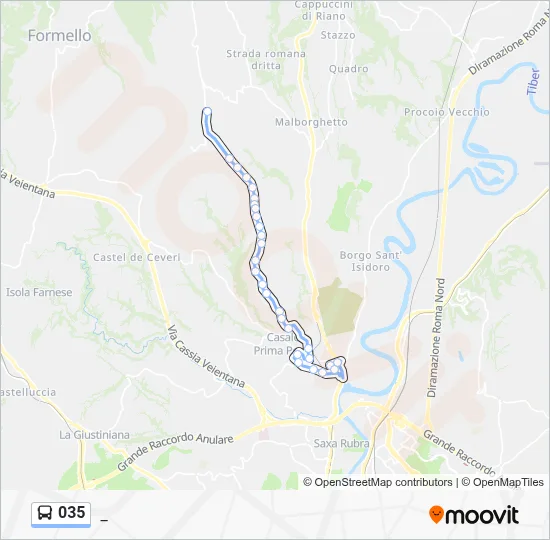 035 Bus Line Map