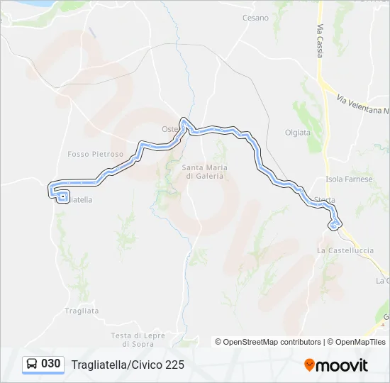 030 Bus Line Map