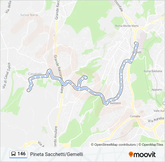 146 Bus Line Map
