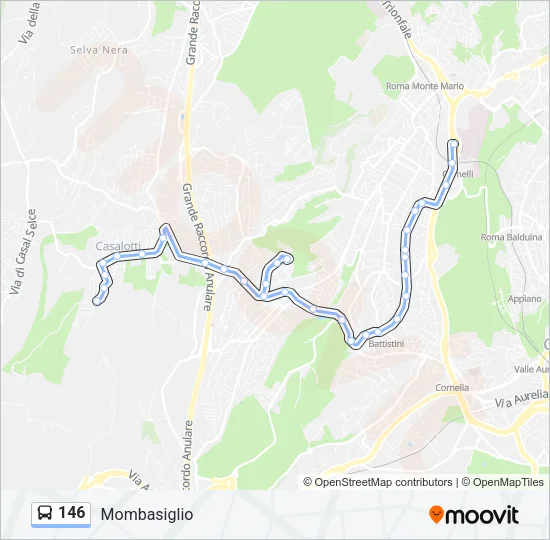146 Bus Line Map