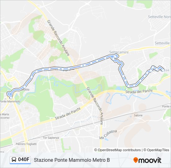 040F Bus Line Map