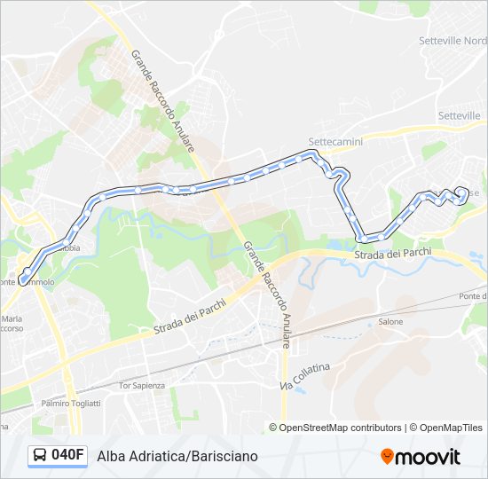 040F Bus Line Map