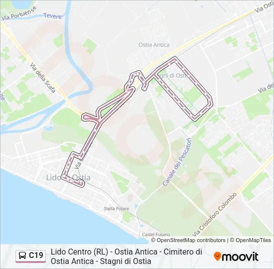 C19 Bus Line Map