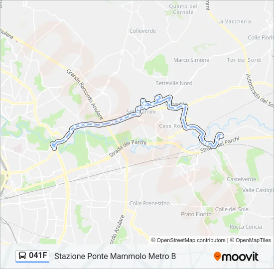 041F Bus Line Map