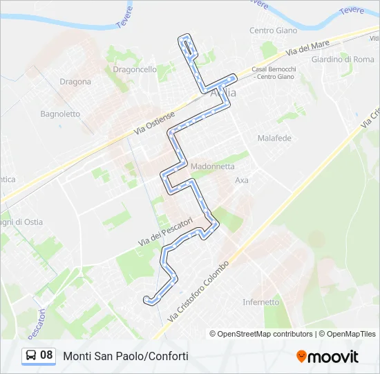 08 Bus Line Map
