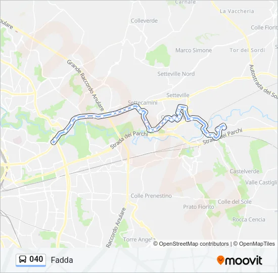 040 Bus Line Map
