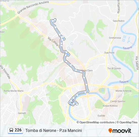 226 Bus Line Map