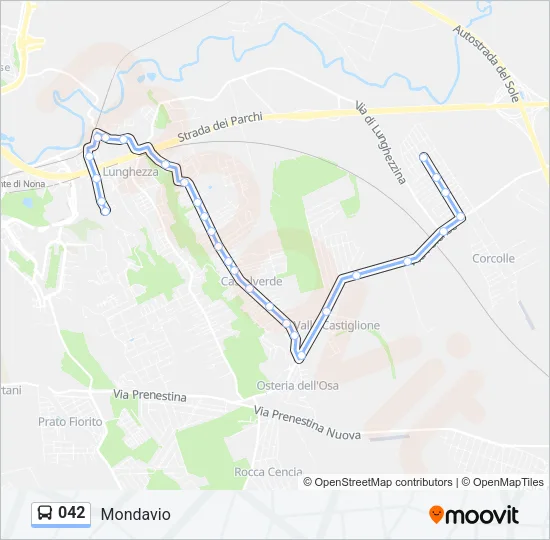 042 Bus Line Map