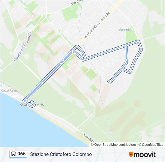066 Bus Line Map