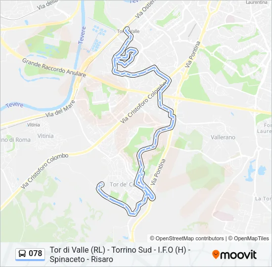 078 Bus Line Map