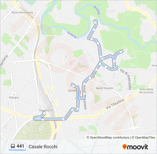 441 Bus Line Map