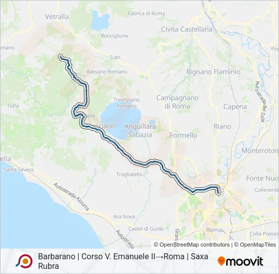 COTRAL Bus Line Map