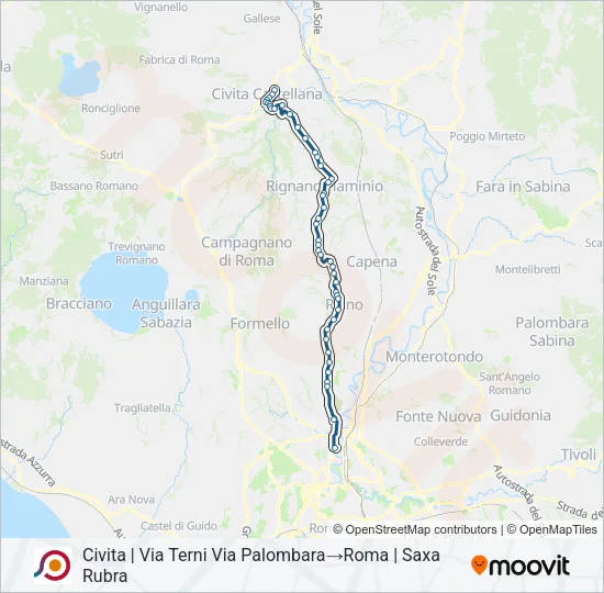 COTRAL Bus Line Map