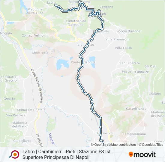 COTRAL Bus Line Map