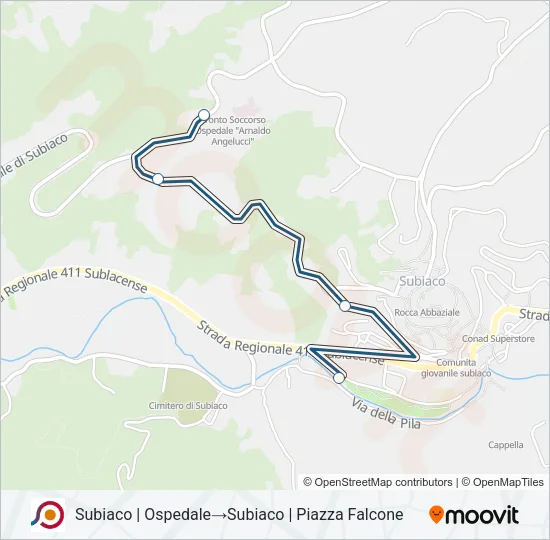 COTRAL Bus Line Map