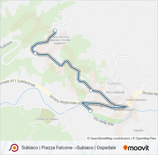 COTRAL Bus Line Map