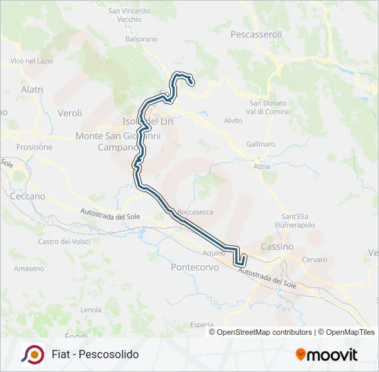 COTRAL Bus Line Map