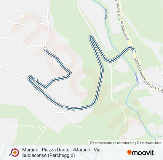 COTRAL Bus Line Map