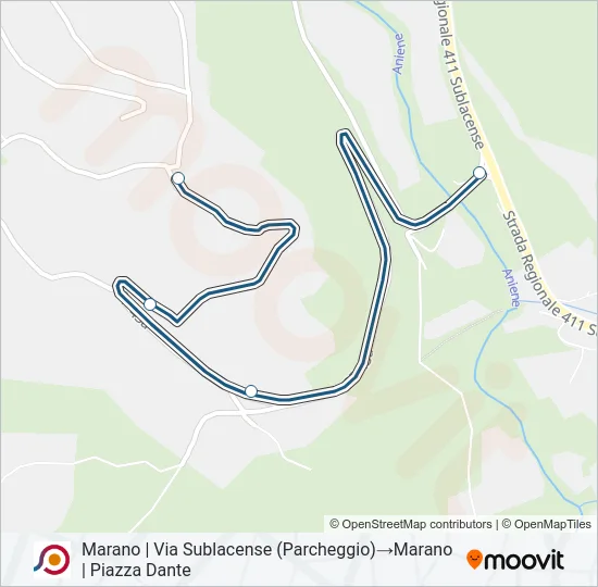 COTRAL Bus Line Map