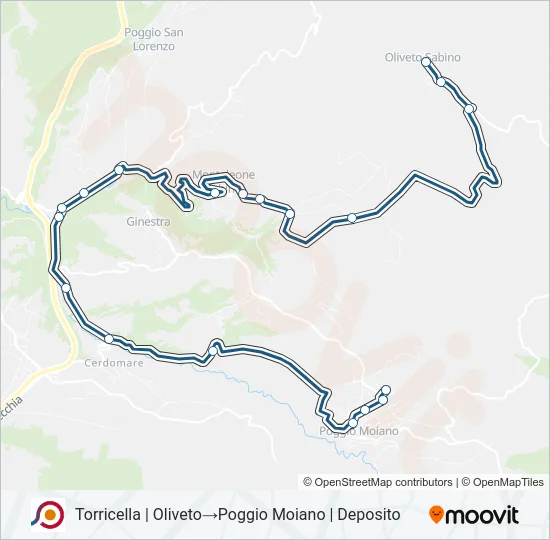 COTRAL Bus Line Map