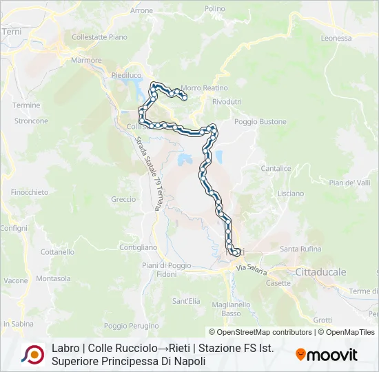 COTRAL Bus Line Map