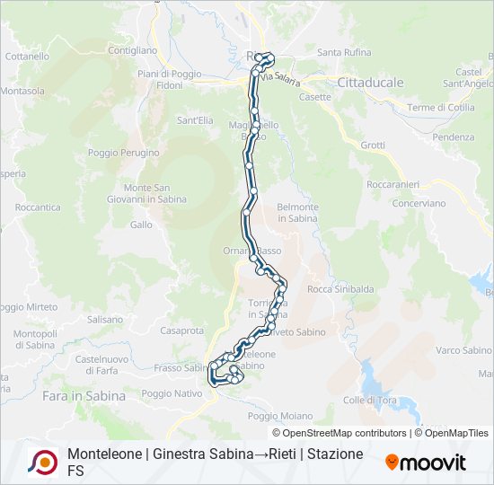 COTRAL bus Line Map