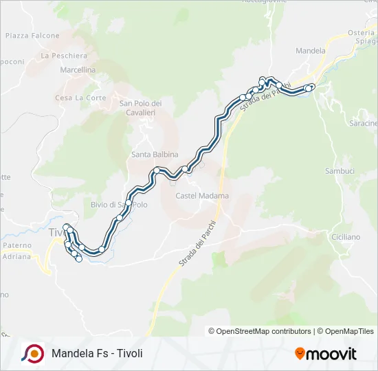 COTRAL Bus Line Map