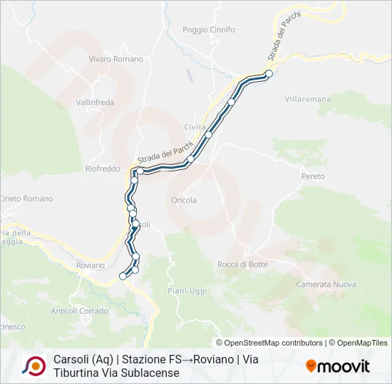 COTRAL Bus Line Map
