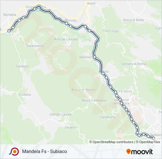 COTRAL Bus Line Map