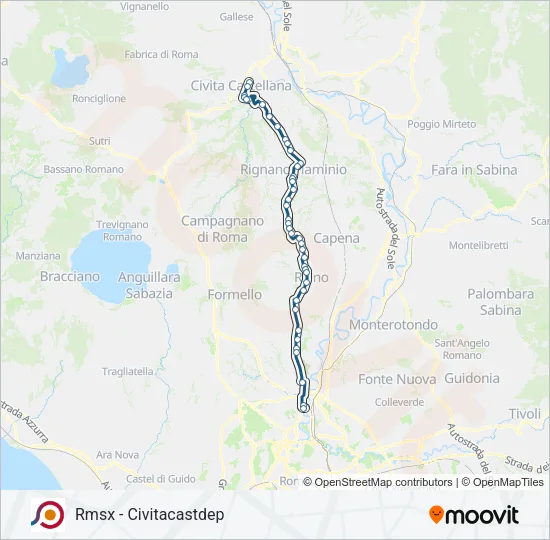 COTRAL Bus Line Map