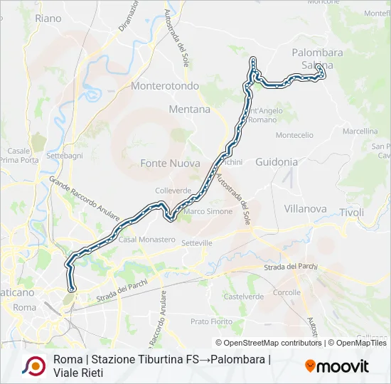 COTRAL Bus Line Map