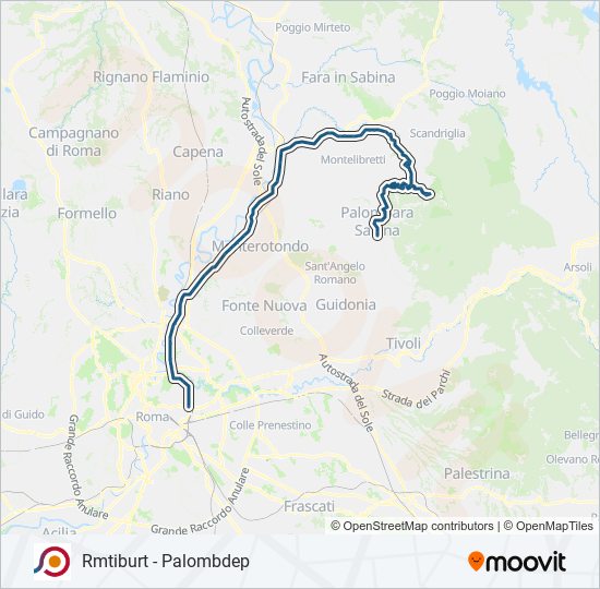 COTRAL bus Line Map