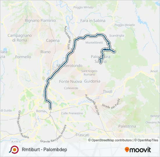 COTRAL Bus Line Map